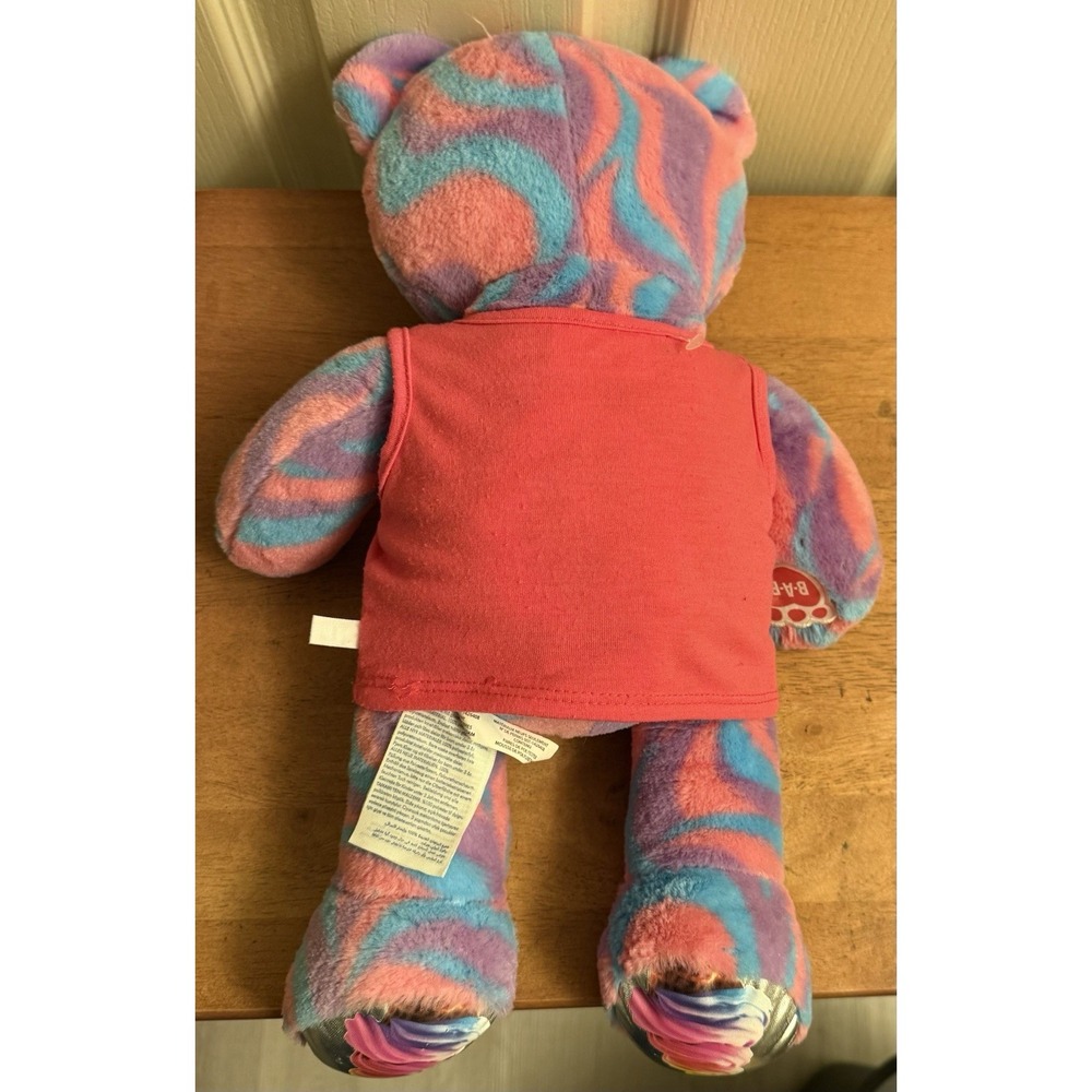 BUILD-A-BEAR Pink/Blue Sweet Swirls Ice Cream Plush Teddy Bear Stuffed Animal - Picture 3 of 7